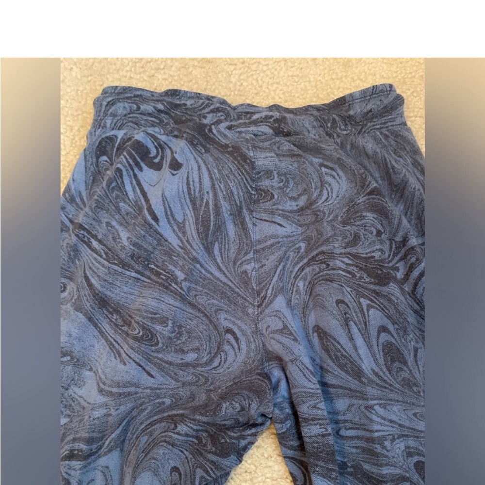 Athleta Girl Blue Marble-Pattern Jogger Pants - Picture 6 of 6